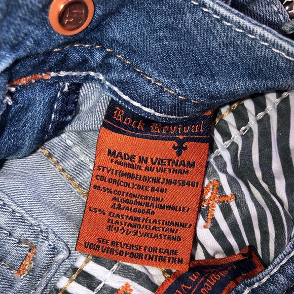 Y2K  NEW ROCK REVIVAL “DEE” JEANS BOOTCUT 27 🔥 - Picture 14 of 16